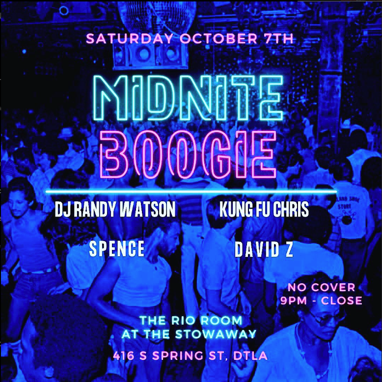 We’re excited to announce another edition of MidNite Disco at TownHouse in Venice next Saturday July
